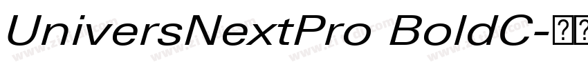 UniversNextPro BoldC字体转换